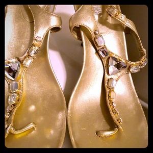 New Kenneth Cole crystal sandals size 10.